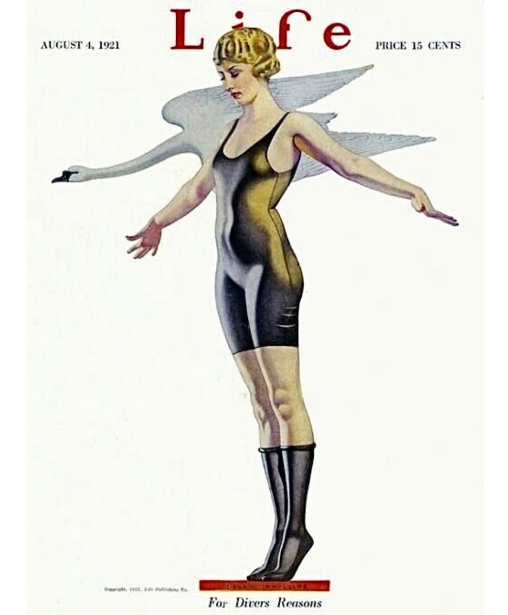 Cole Phillips painted this bat lady pin-up that was used for a