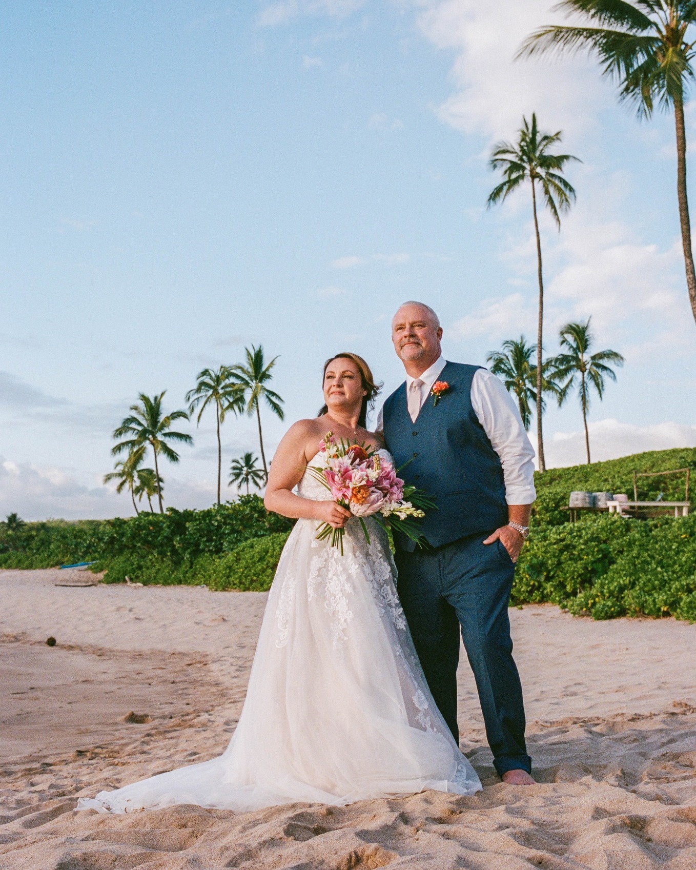 Maui wedding photography on Kodak Portra 400 film