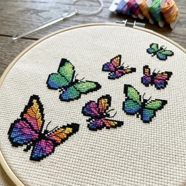 Download and stitch this lovely butterfly pattern from our website