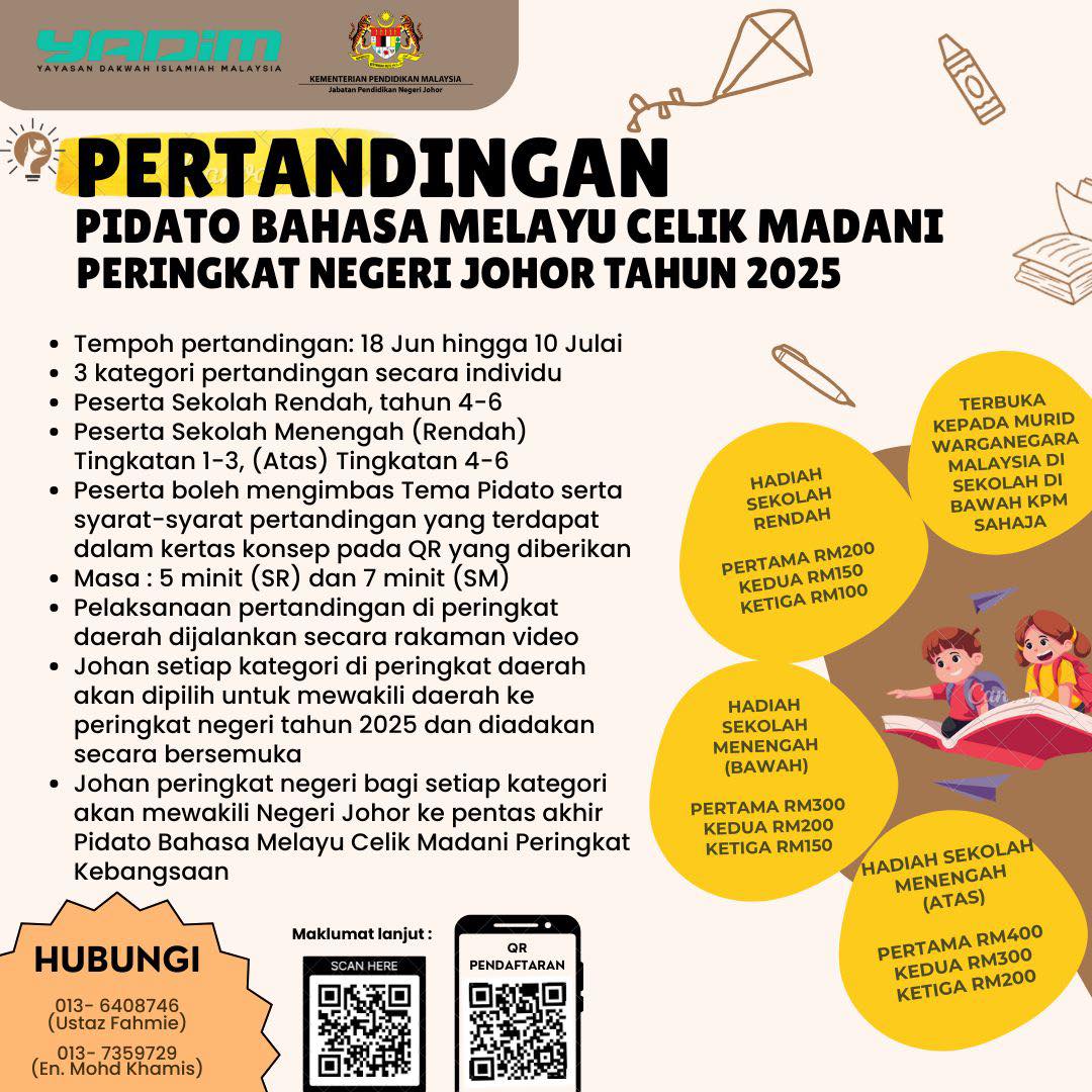 Jabatan - *Hebahan Pidato Celik Madani peringkat negeri Johor tahun ...
