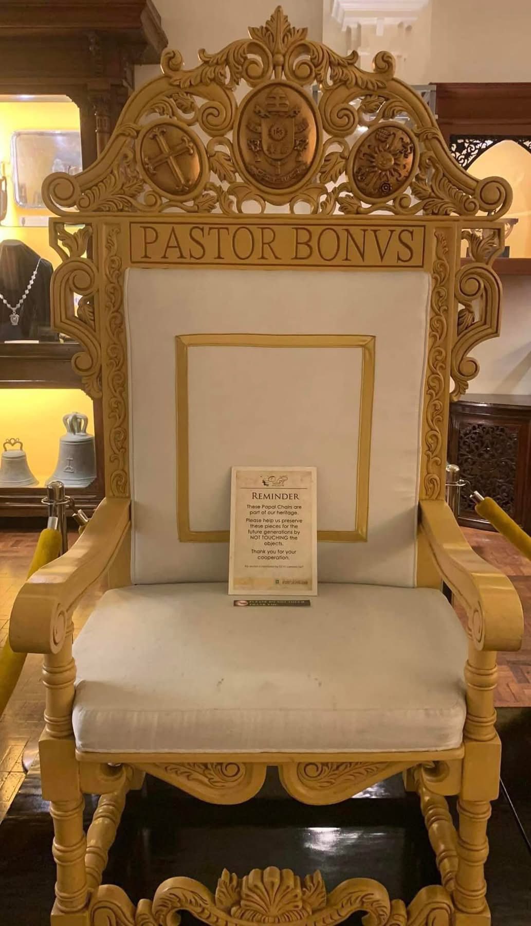 Pope Francis’ Papal Chair The UST... - Museum x Stories | Facebook