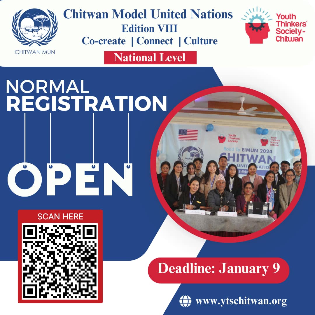 𝐍𝐎𝐑𝐌𝐀𝐋 𝐑𝐄𝐆𝐈𝐒𝐓𝐑𝐀𝐓𝐈𝐎𝐍 𝐎𝐏𝐄𝐍𝐒... - Chitwan Model United Nations | Facebook