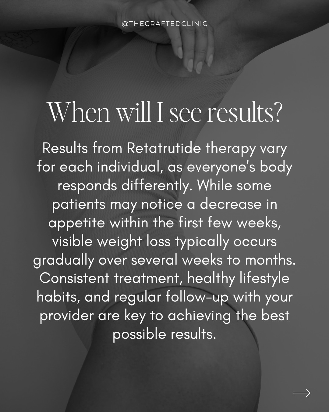 Explore weight loss options with Retatrutide at The Crafted Clinic