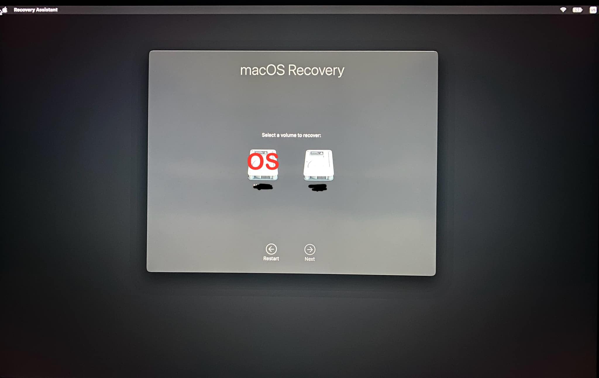 macOS and iOS | When I boot into recovery mode, I can't seem to access ...
