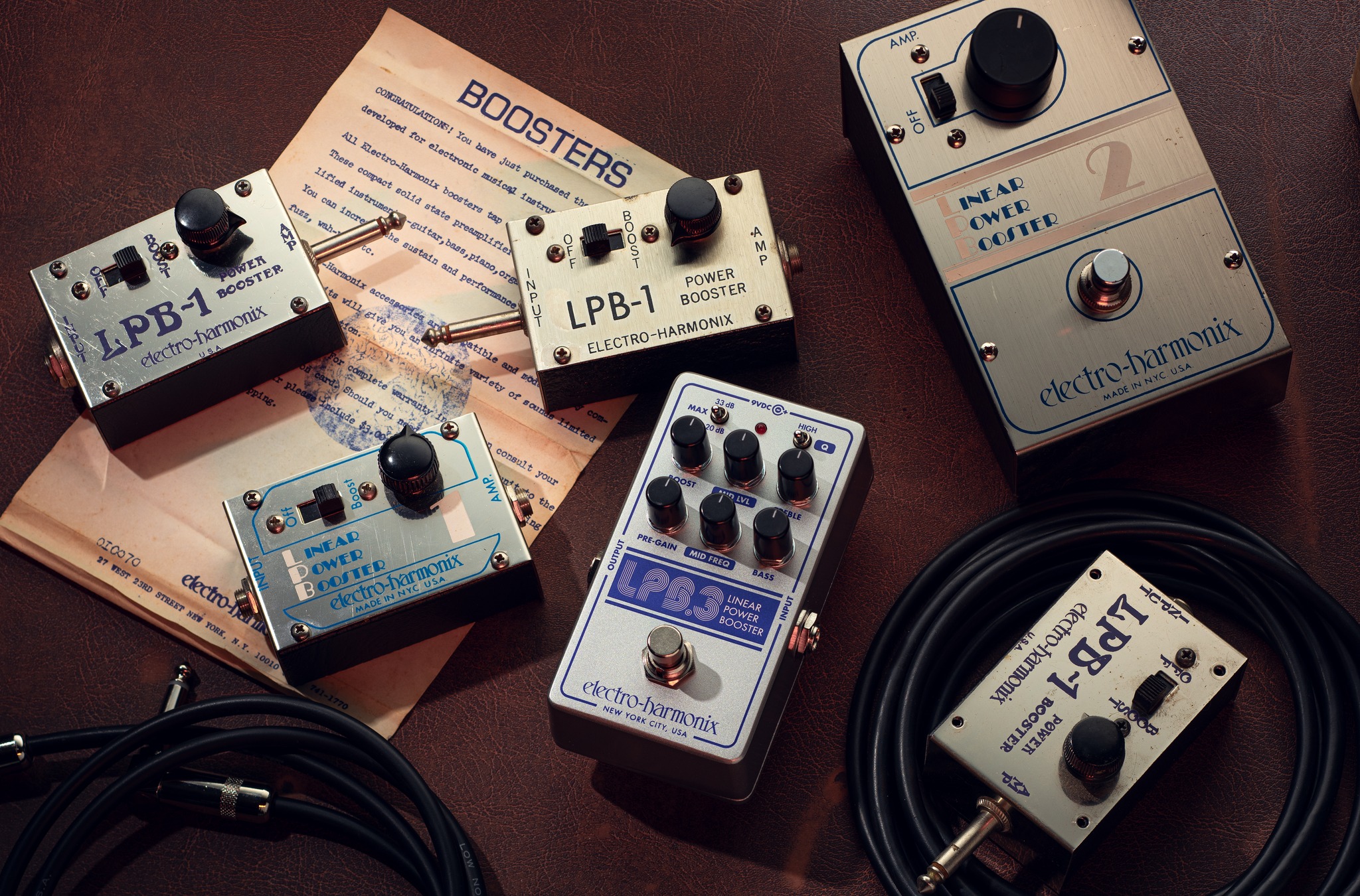 What is the small label on my Electro-Harmonix LPB-2 pedal?