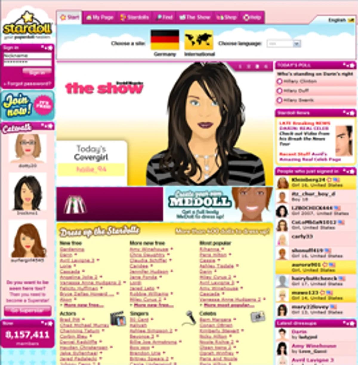 Stardoll was the goat ? Who remember?? Maybe someone is still 