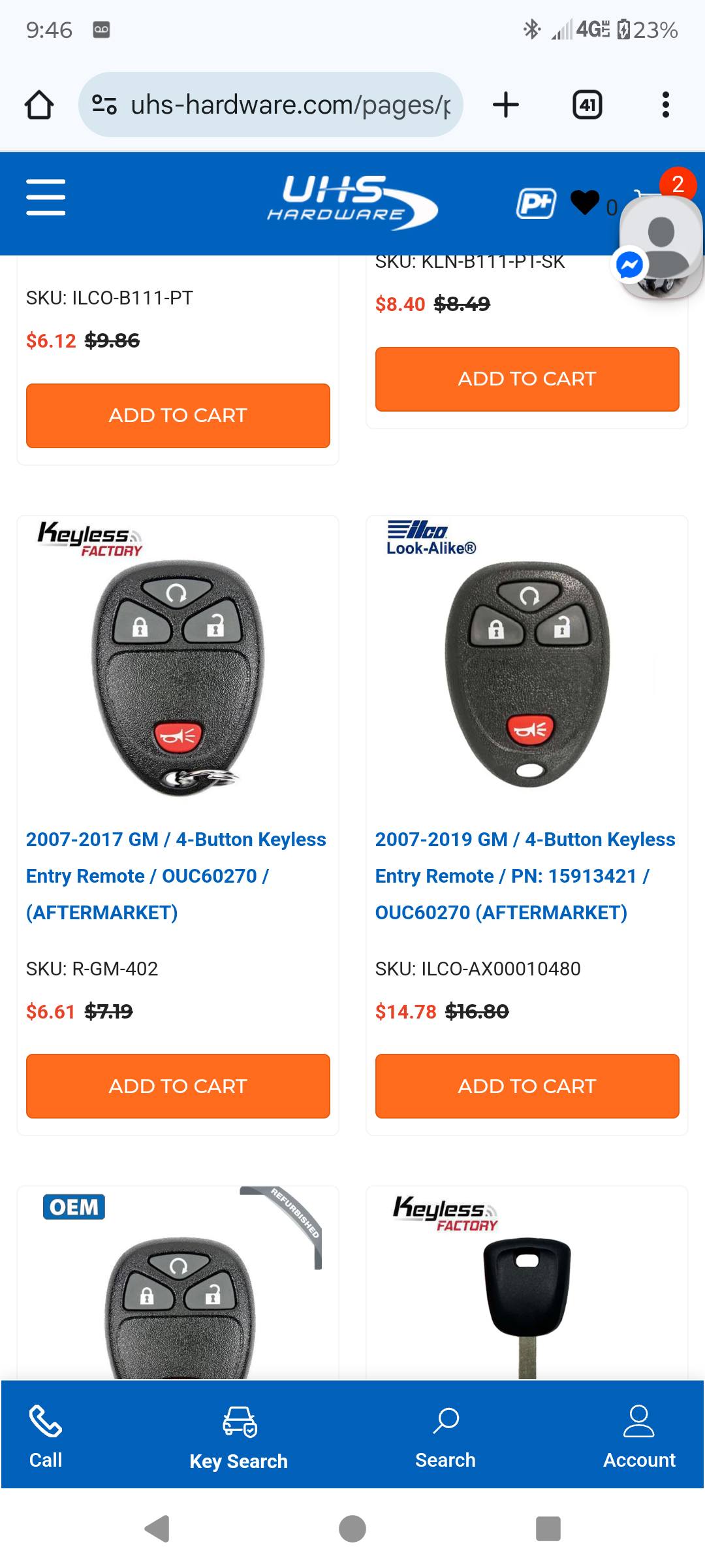 2011 Chevrolet Silverado Key Fobs - Keyless Entry Remote