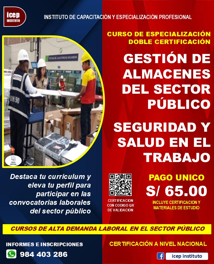 ICEP - CURSO DE ESPECIALIZACIÓN 🎓 DOBLE CERTIFICACION: 📌 GESTIÓN DE ...