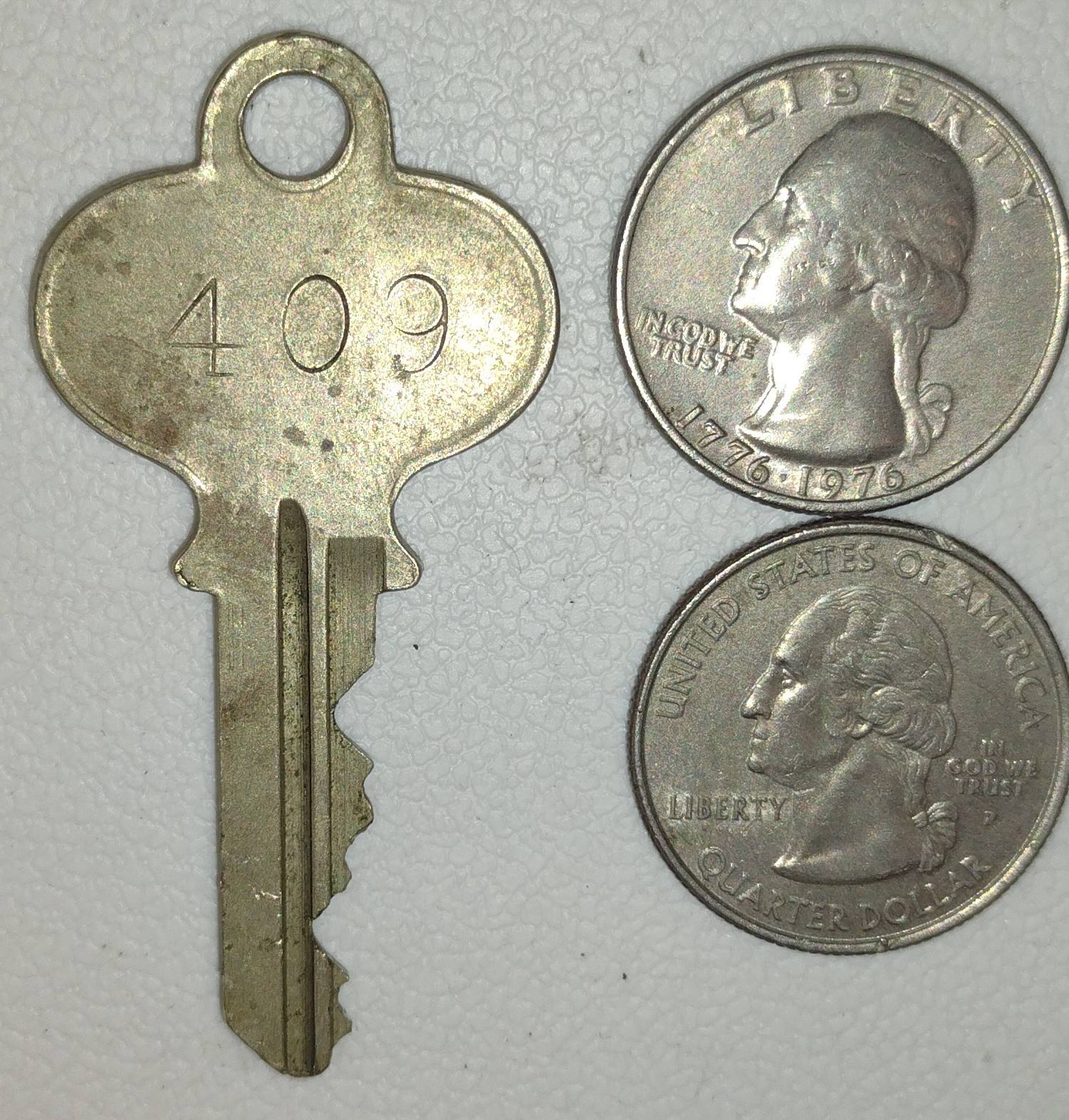 What is this old German hotel room key from the 1900s?