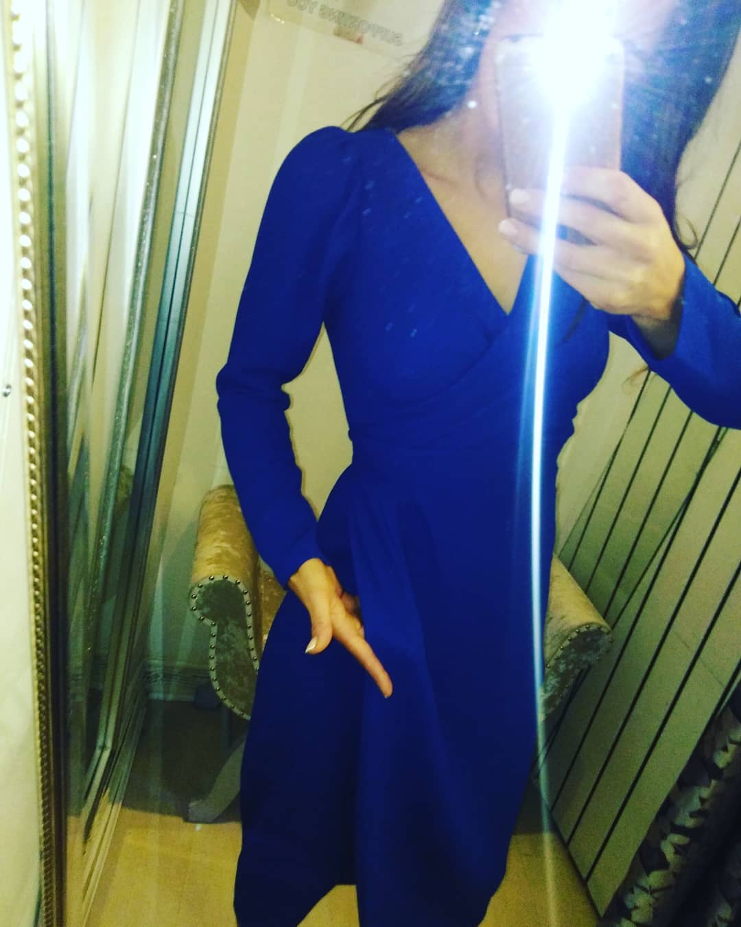 simple blue dress design with Measurements 👗 #simplecrafts #sleeveless #designer #gown # dress Color::#22-Orange Swanky Kitchen Band — week0925_20250223 Frock design dark blueFabric