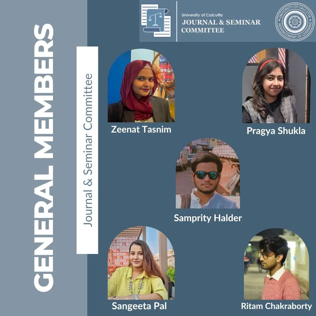 Journal and Seminar Committee, Department of Law, University of Calcutta