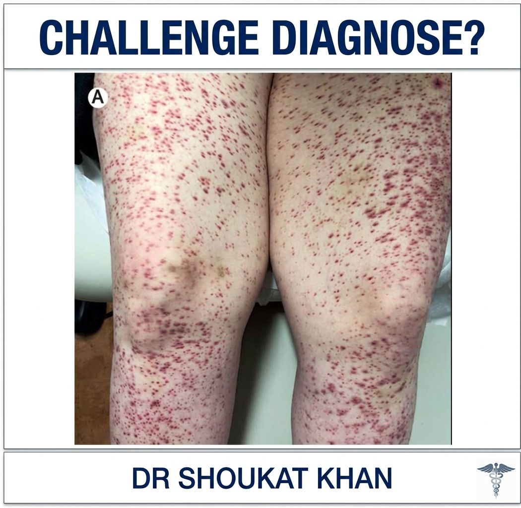 What is the most likely diagnosis for a patient with a worsening rash and low platelet count?