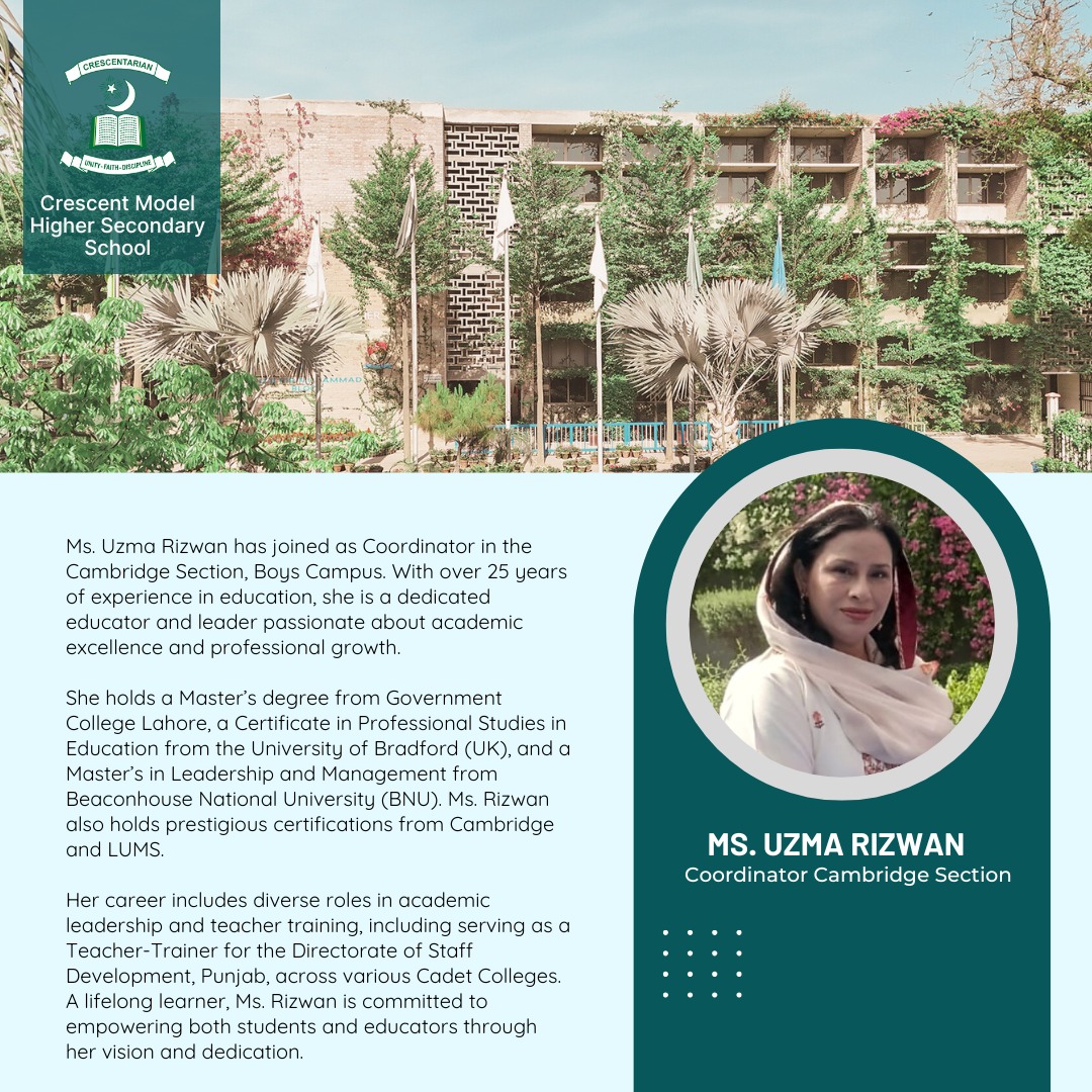 Crescent Model... - Crescent Model Higher Secondary School