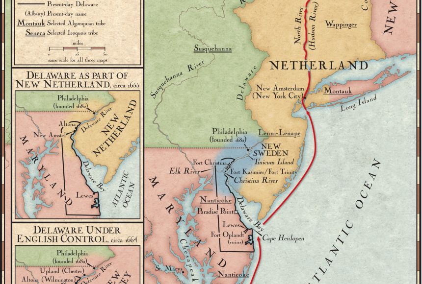 The Swedish - Delaware as Part of New Sweden This map shows how the ...