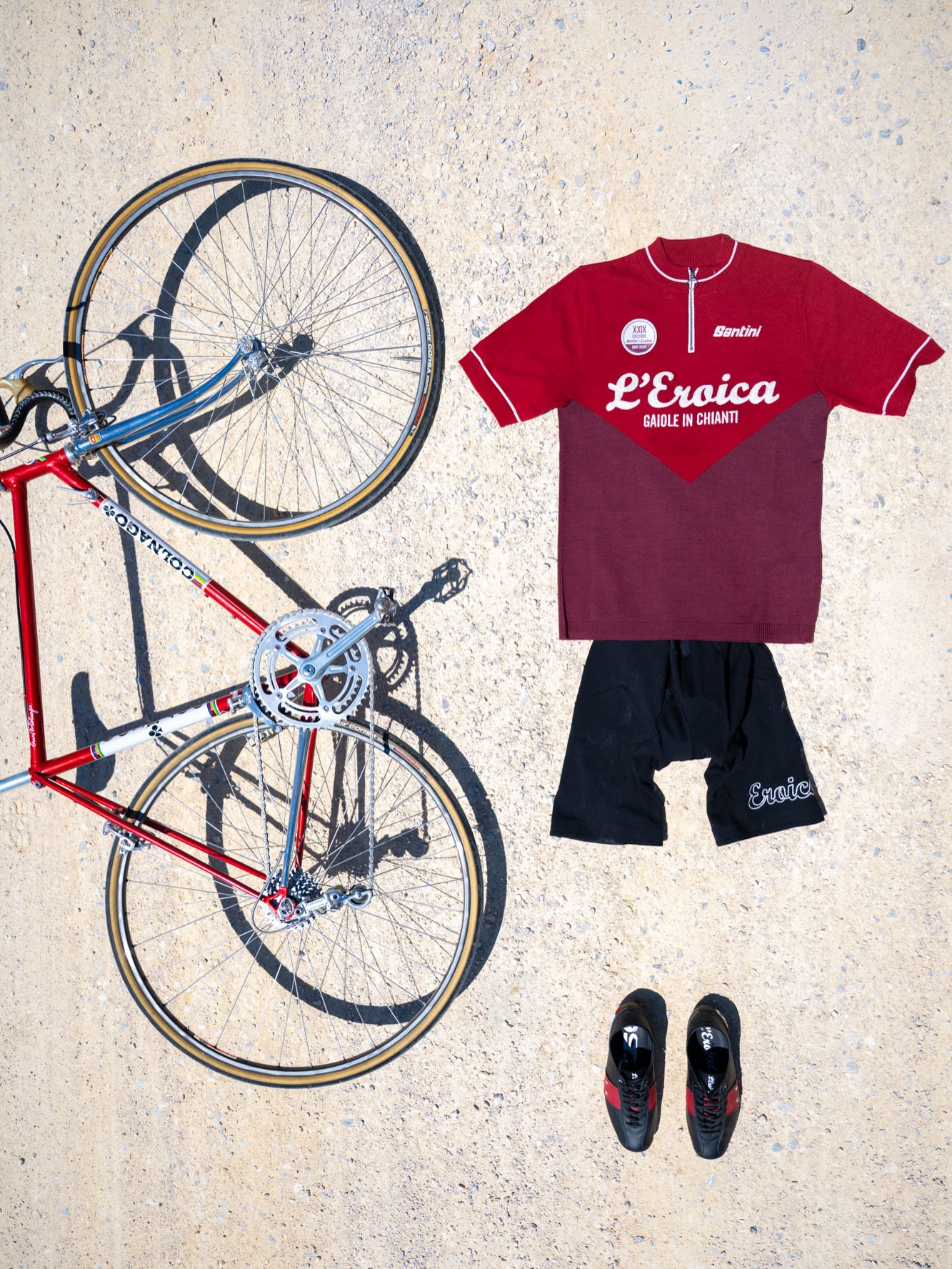 L'Eroica XXIX edition woolen jersey by Santini Cycling now