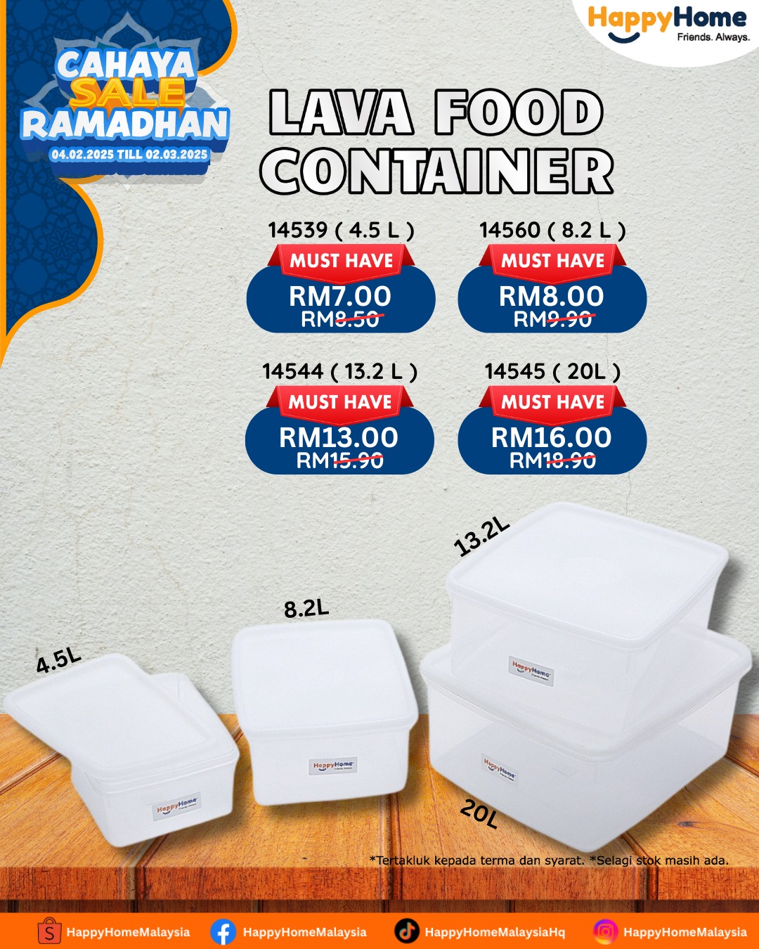 HappyHome - Promosi Ramadhan kini kembali lagi di...
