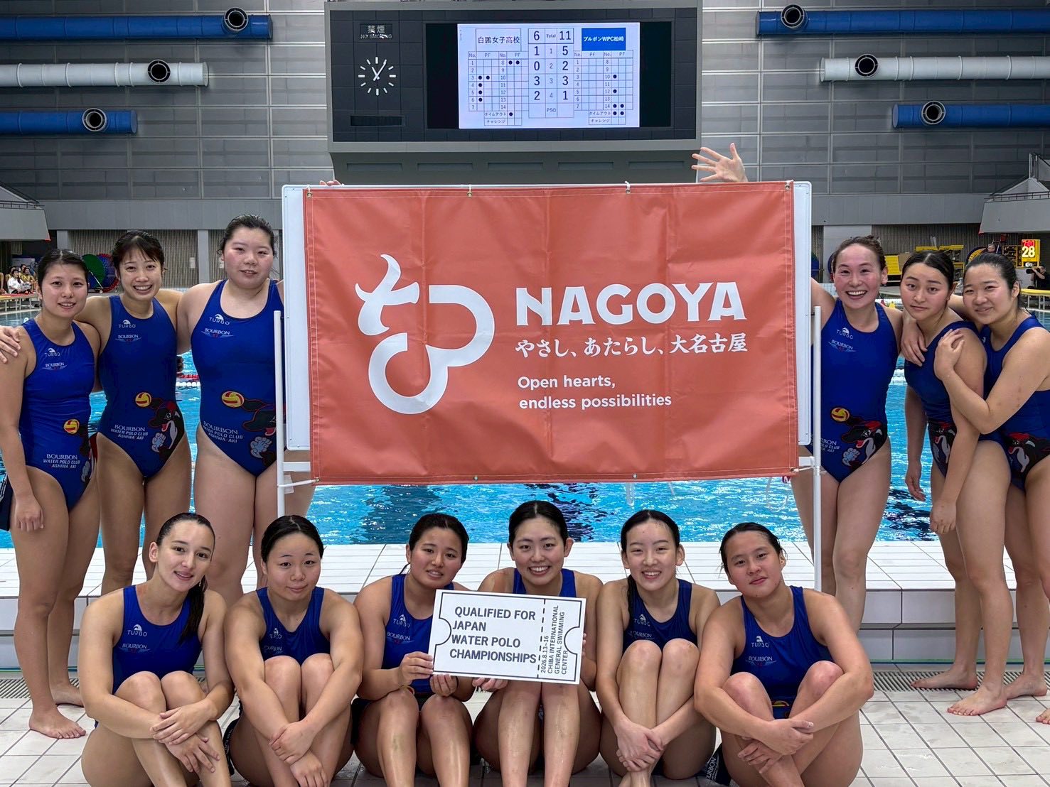 ブルボンウォーターポロクラブ柏崎女子チーム、日本選手権最終予選突破
