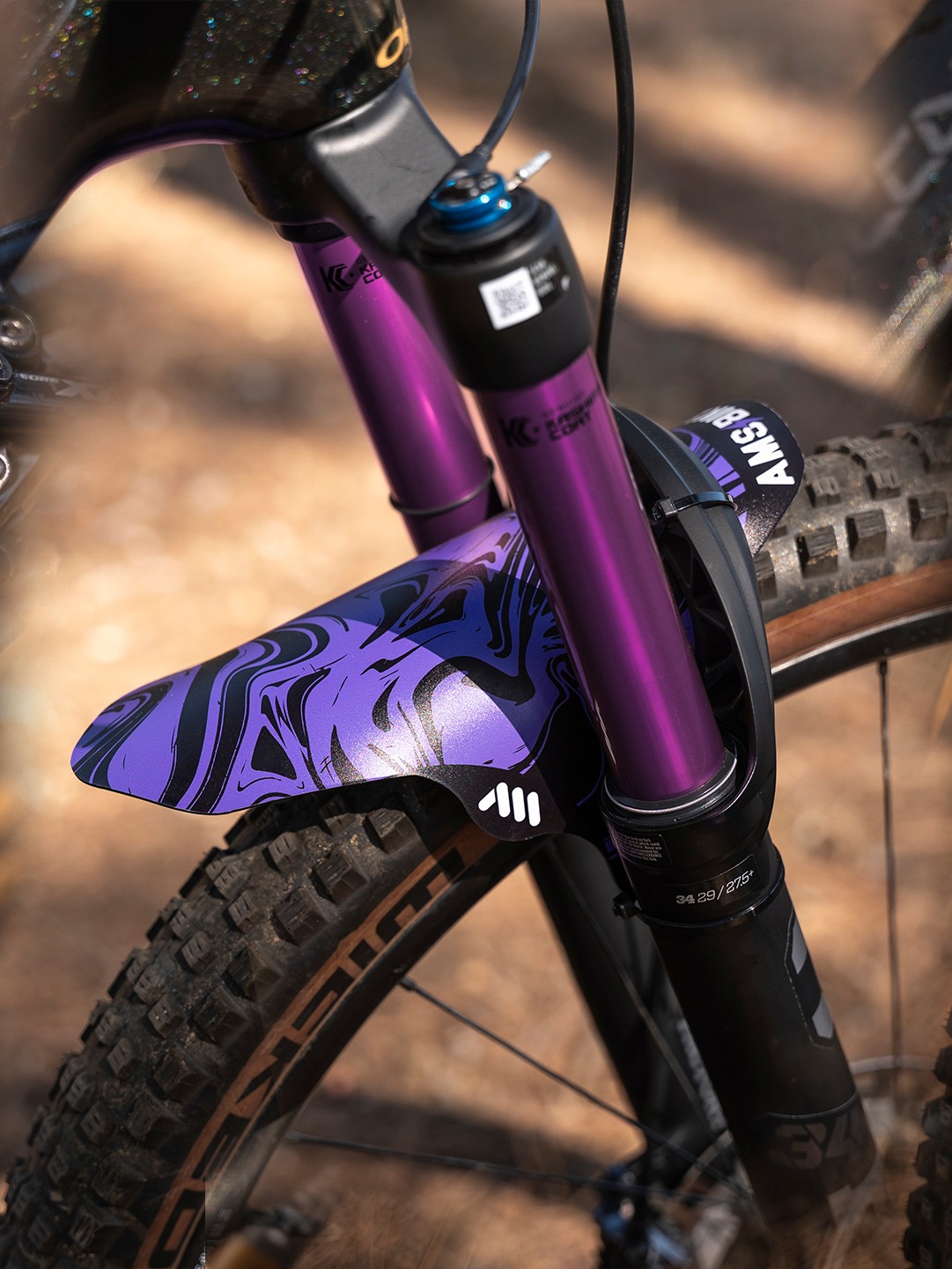 Purple anodized KASHIMA? Hell yeah. The real Gengar bike in AMS