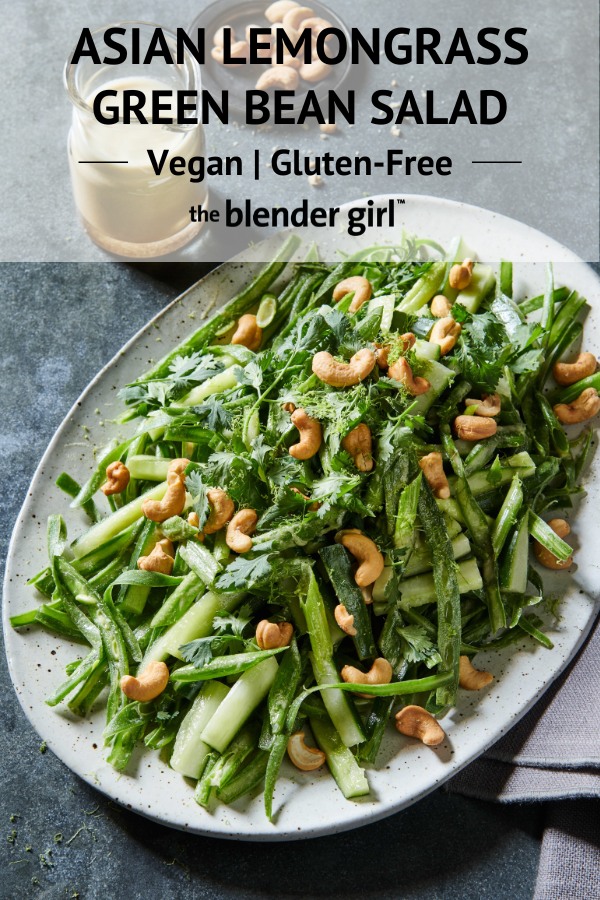 This Asian Green Bean Salad tastes like something you get at a fancy restaurant. https://www.theblendergirl.com/recipe/asian-green-bean-salad