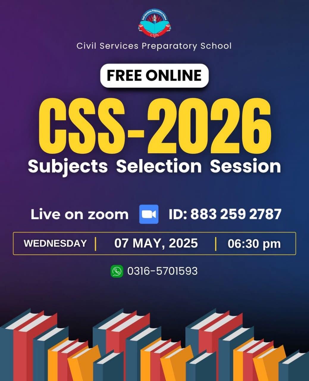 Career - #Today, 𝐨𝐧 𝐖𝐞𝐝𝐧𝐞𝐬𝐝𝐚𝐲, 𝟕𝐭𝐡 𝐌𝐚𝐲 𝐚𝐭 𝟲:𝟑𝟎 𝐩𝐦, CSS-PMS 𝟐𝟎𝟐𝟔 𝗳𝗿𝗲𝗲 ...