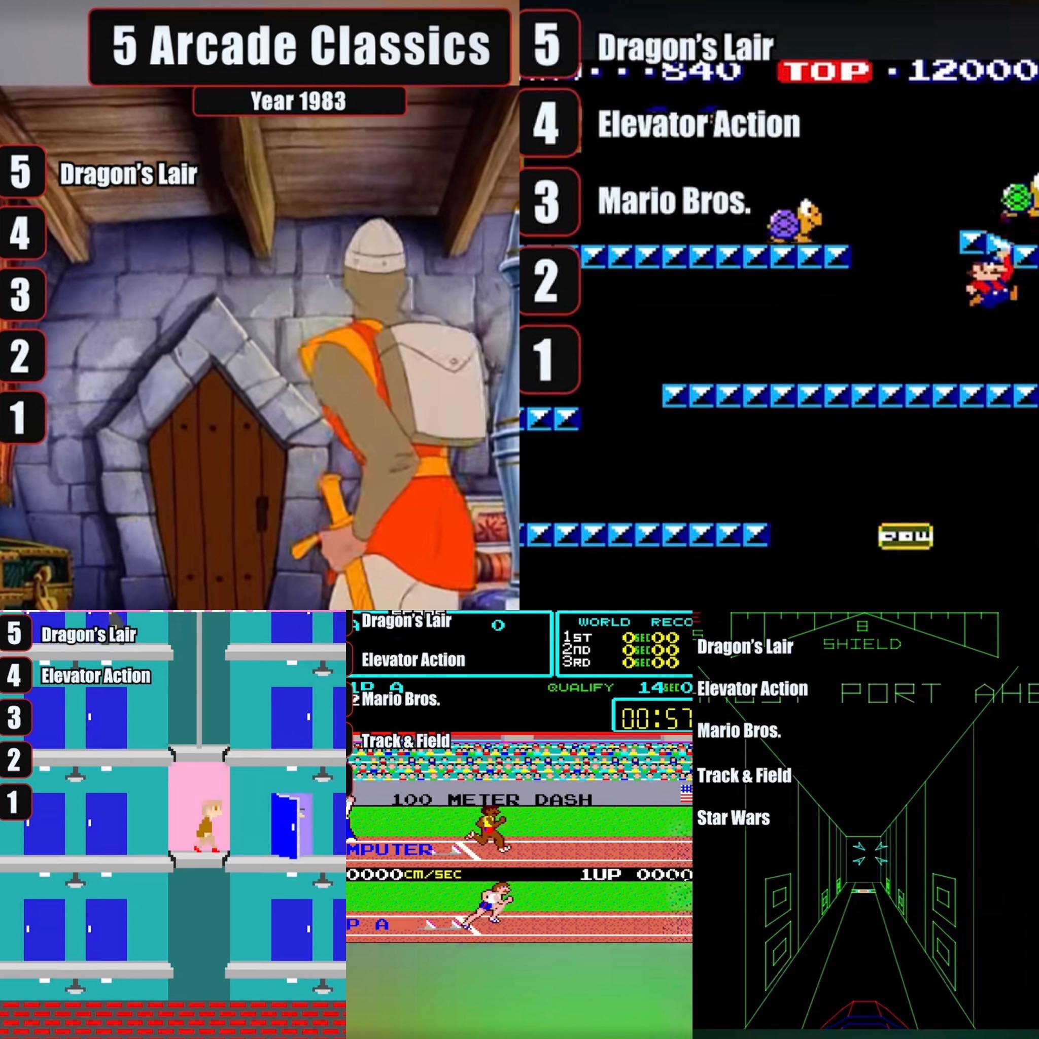 1983 5 Arcade Game Classics 5 Arcade Classics Year 1983 5 5