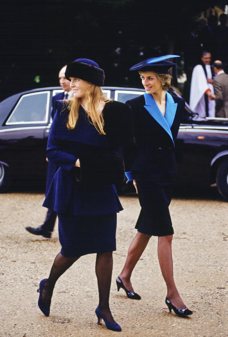 royal christmas photo diana black dress Princess Diana, Prince Charles with Prince William and Prince Harry at her last service with the Family at Sandringham I December 25, 1994 taylor12225