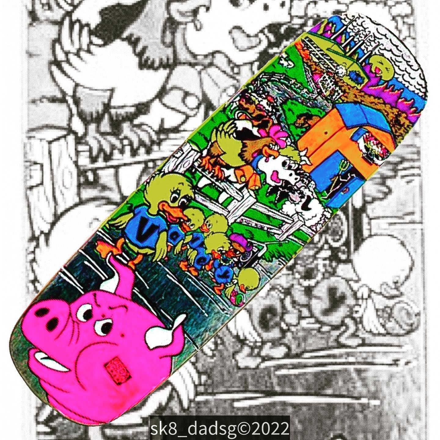 A look at one of the first double-kick skateboards - Mike 