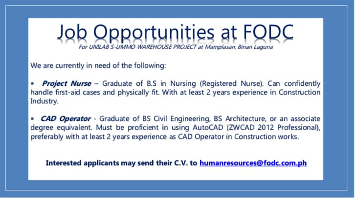 FODC-First Orient Development and Construction Corp. | Muntinlupa City