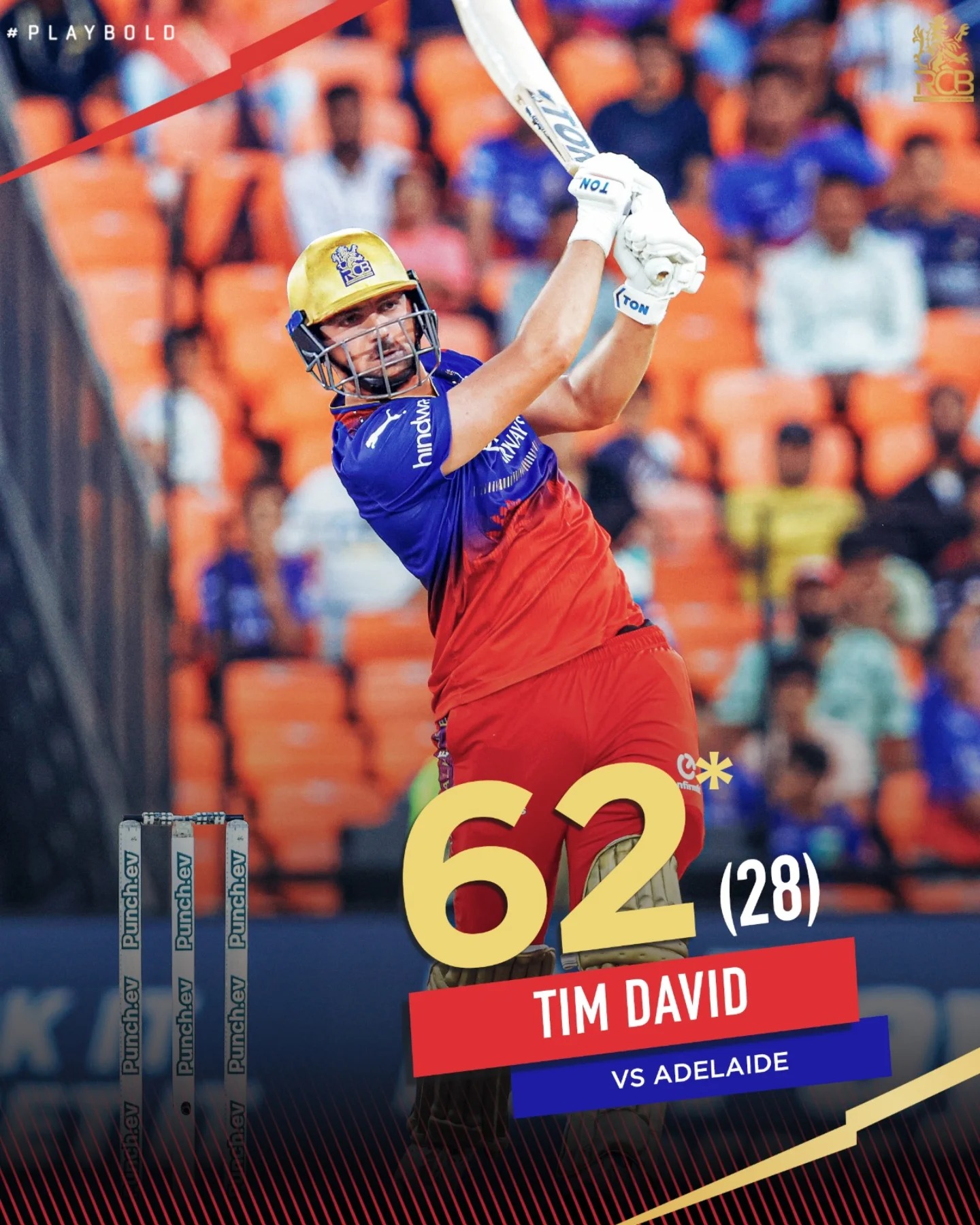 'D' in 'David' stands for... - Royal Challengers Bengaluru