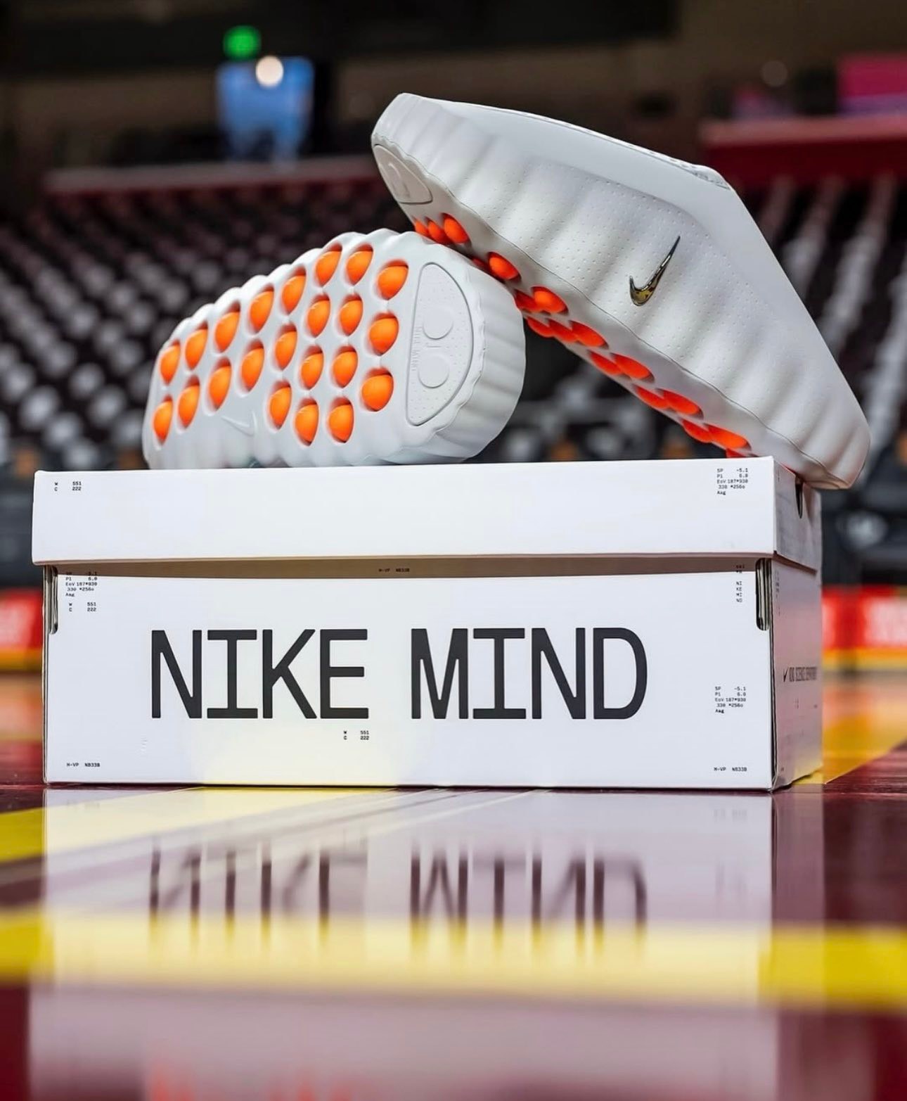 Nike Mind 001 Slide “Light Smoke Grey , Solar Red” Preorder 