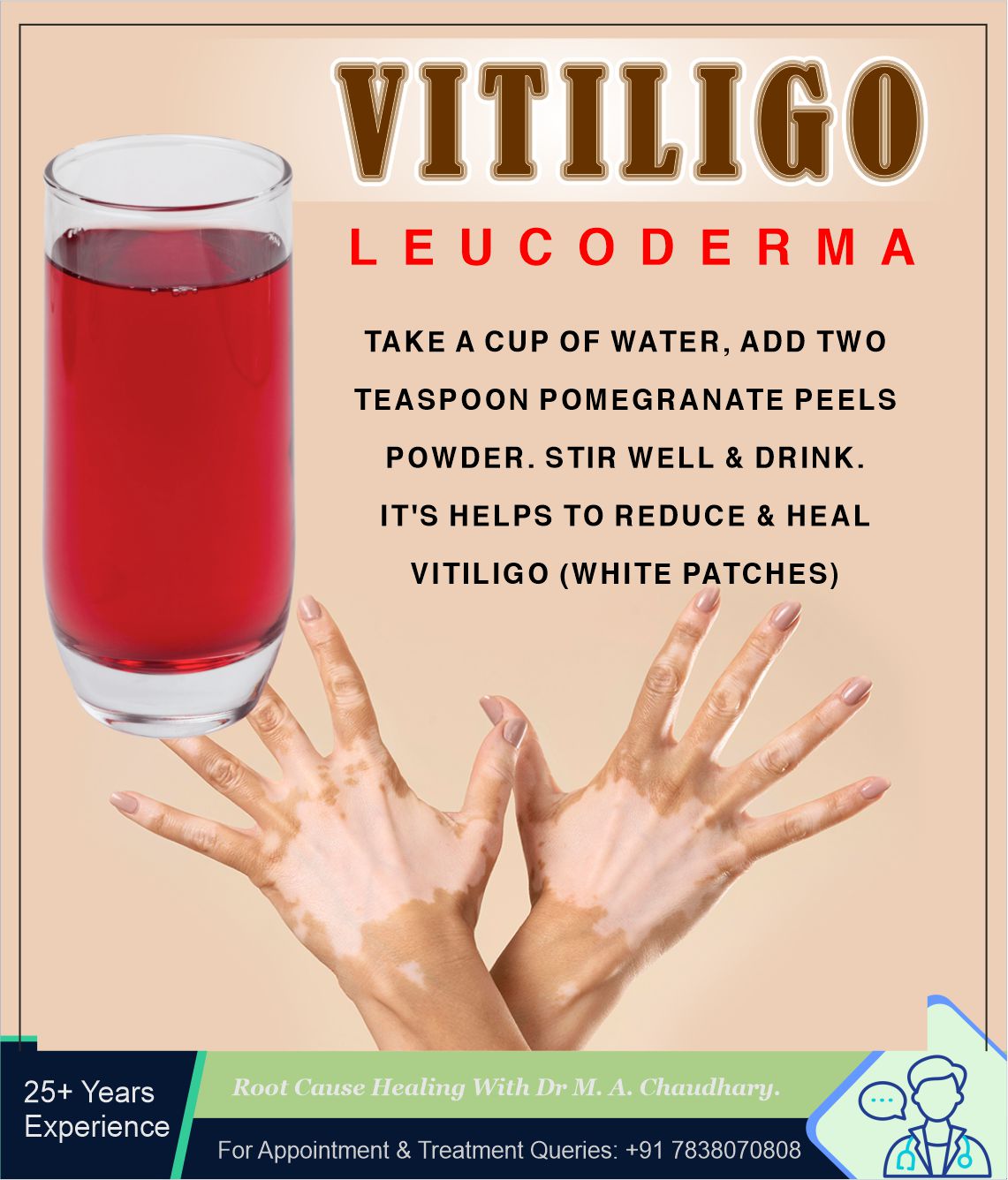 glutathione causes vitiligo ☝️Vitiligo is often considered a condition with no cure, something people learn to live with deeply affecting their confidence & self-worth. However, cases like this one reveal a different story—one filled with prescription delivery Glutathione Reduced - 30 Taille:500 mg / 30 gélules