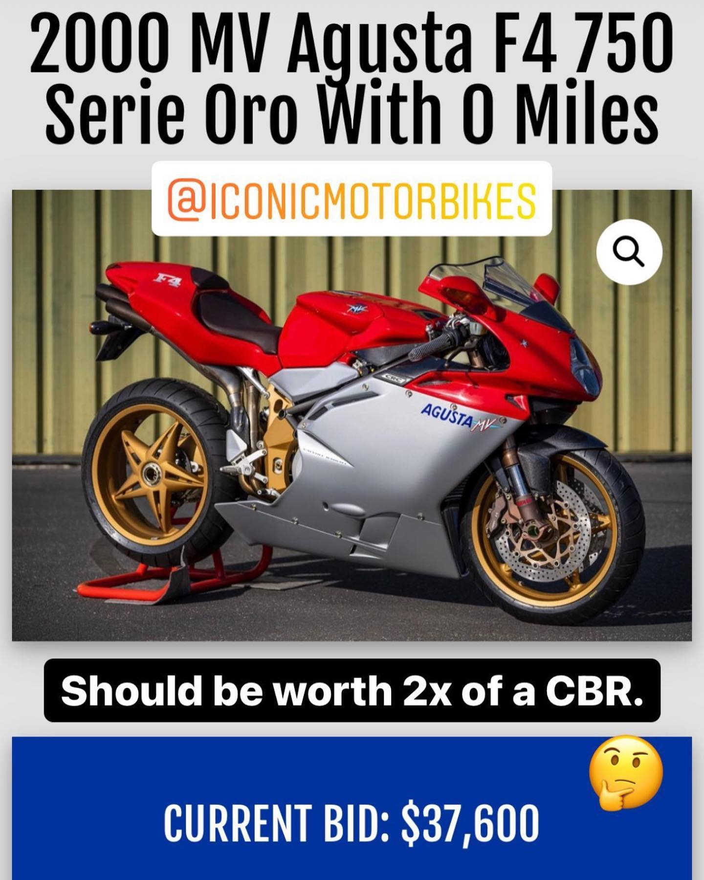 This has gotta be the most outrageously price CBR I've ever seen
