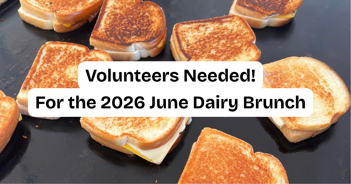 Volunteer for June Dairy Brunch in Menomonie, WI