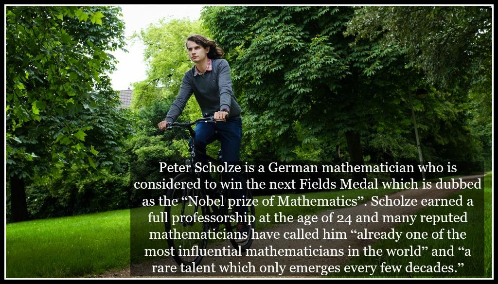 Meet Peter Scholze. He is a... - Science and Mathematics