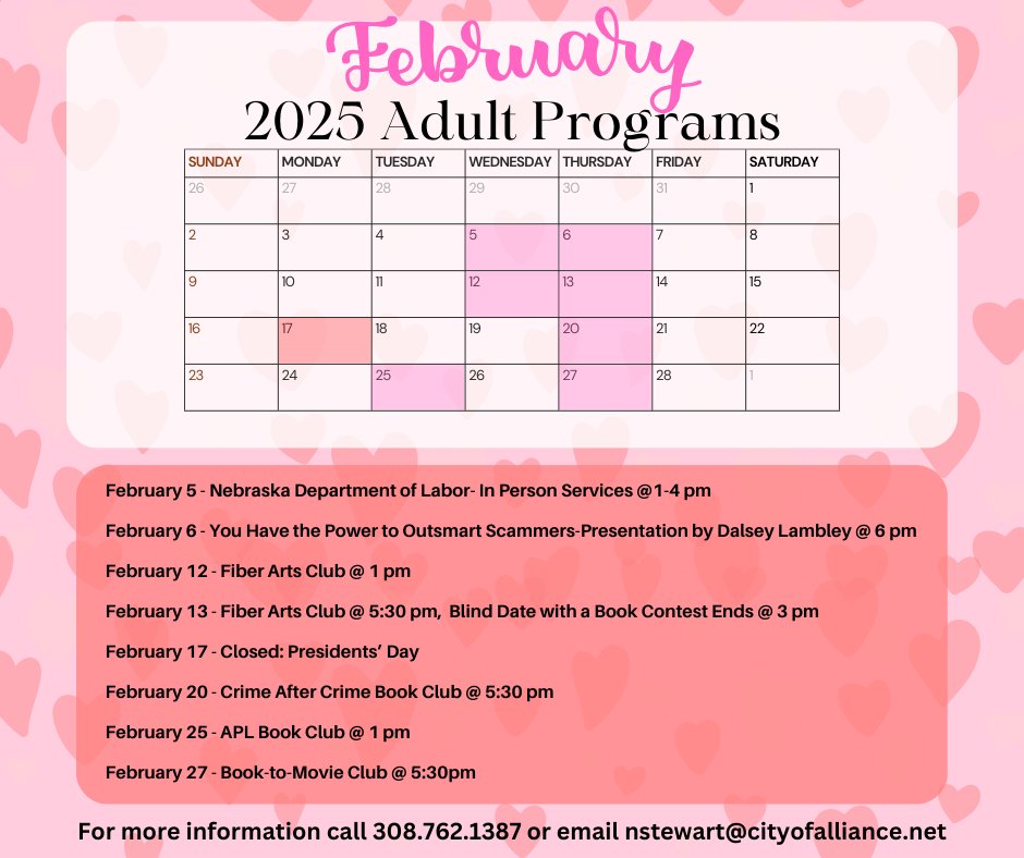 Alliance - February may be a short month, but our calendar is full ...