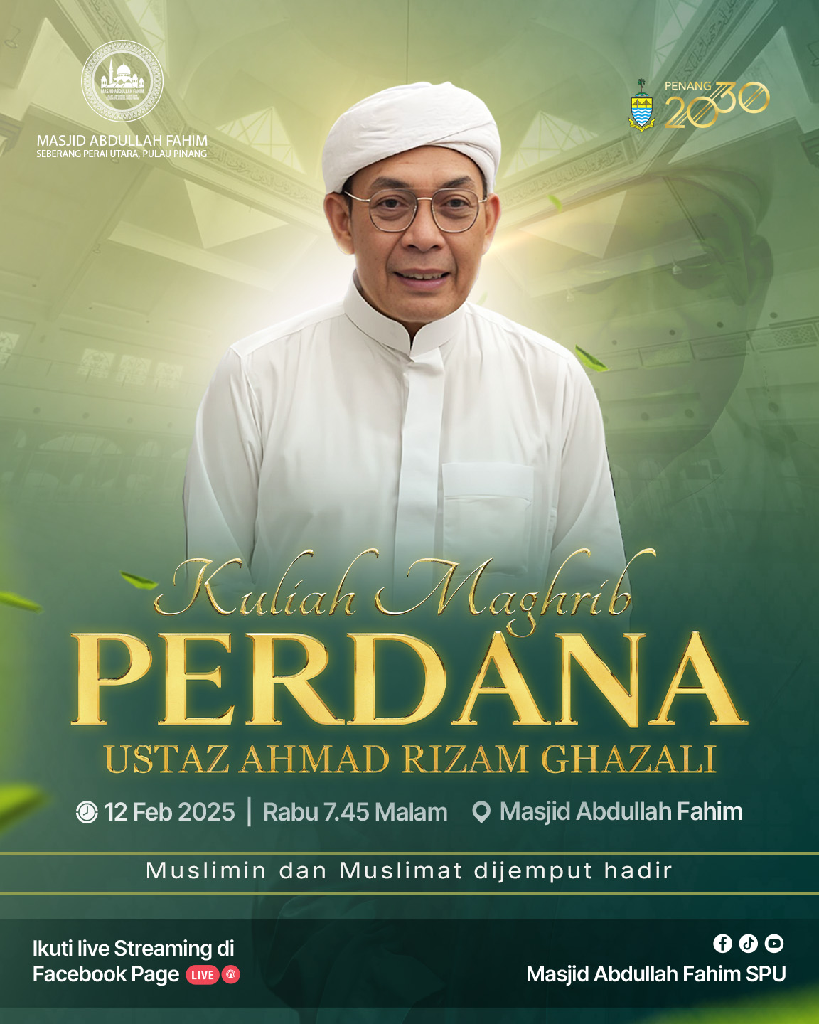 Masjid - 🕌KULIAH MAGHRIB PERDANA🕌 USTAZ AHMAD RIZAM BIN GHAZALI ...