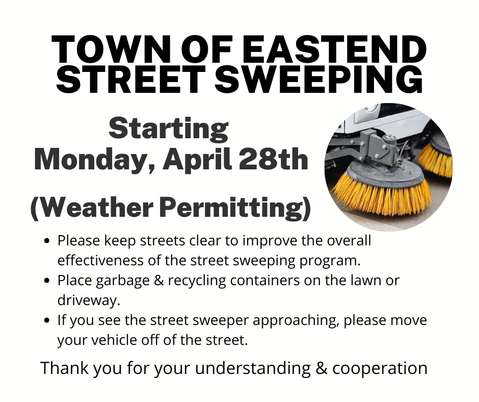 Town - 2025 SPRING STREET SWEEPING Starting Monday, April 28th (weather ...