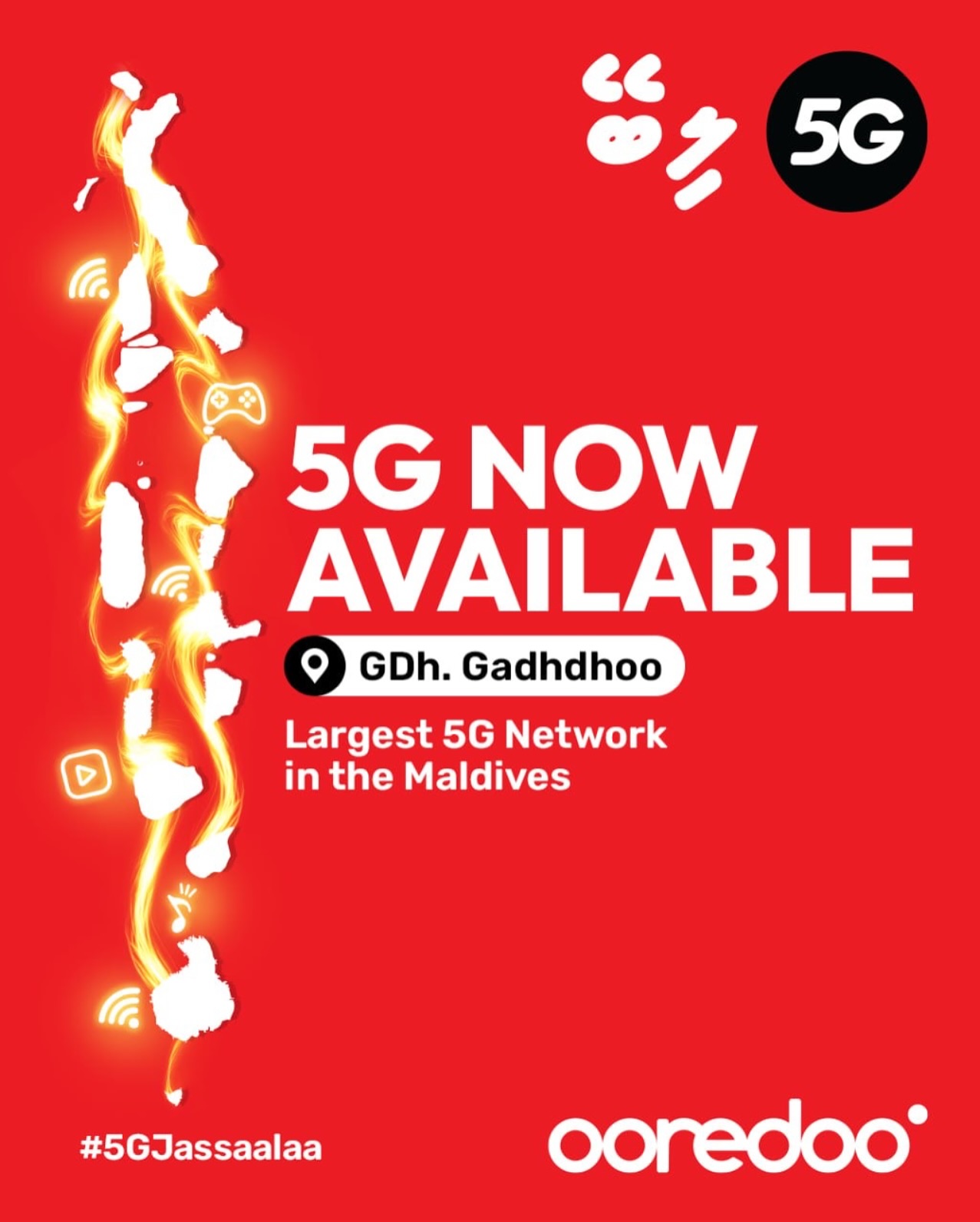 Ooredoo - Say hello to #Ooredoo5G — now available in GDh. Gadhdhoo!📍 ...