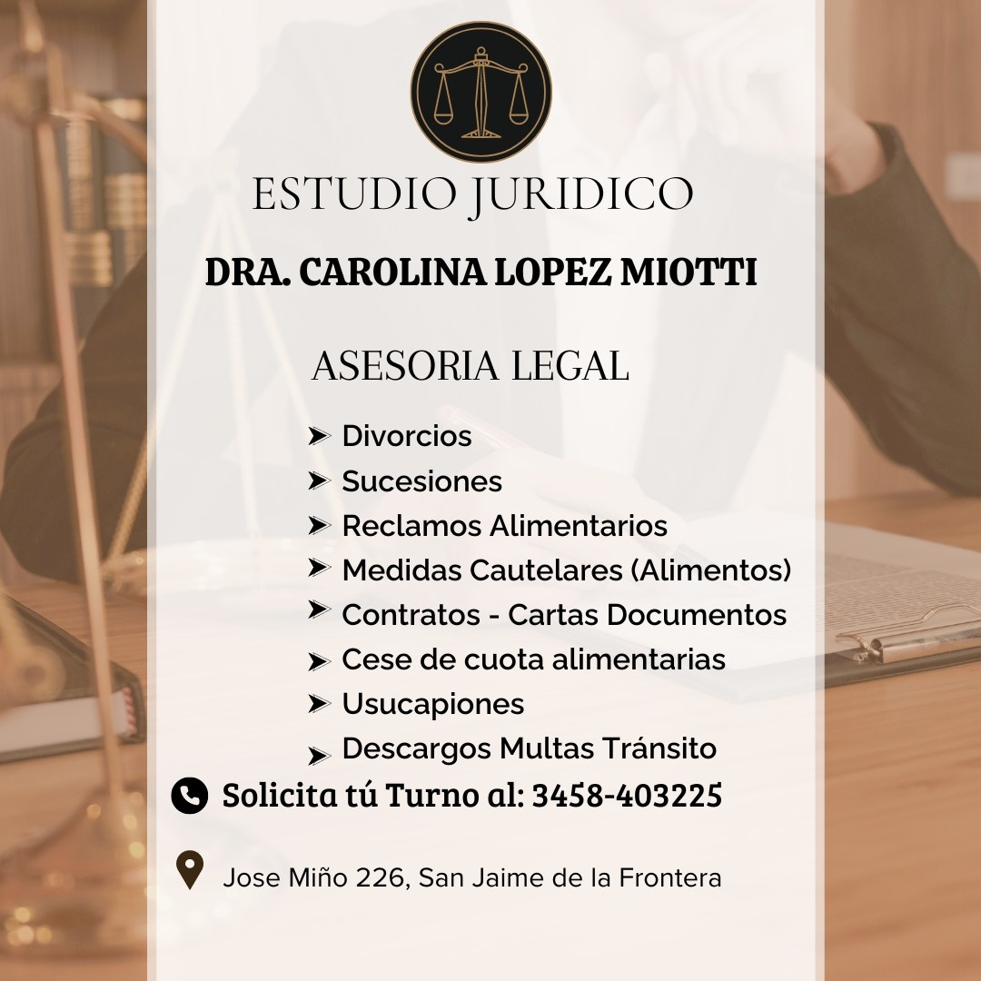 Estudio Jurídico Integral Dra. Carolina Lopez Miotti | San Jaime