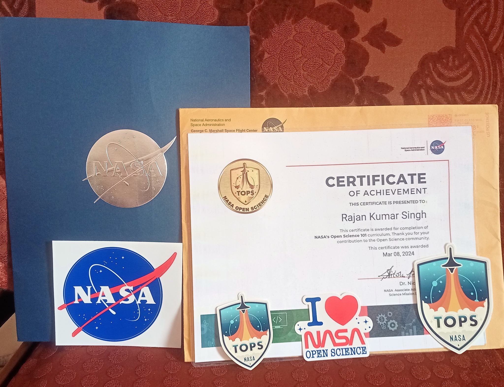 Rajan - 🌟 Excited to share that I’ve received my limited-edition NASA ...