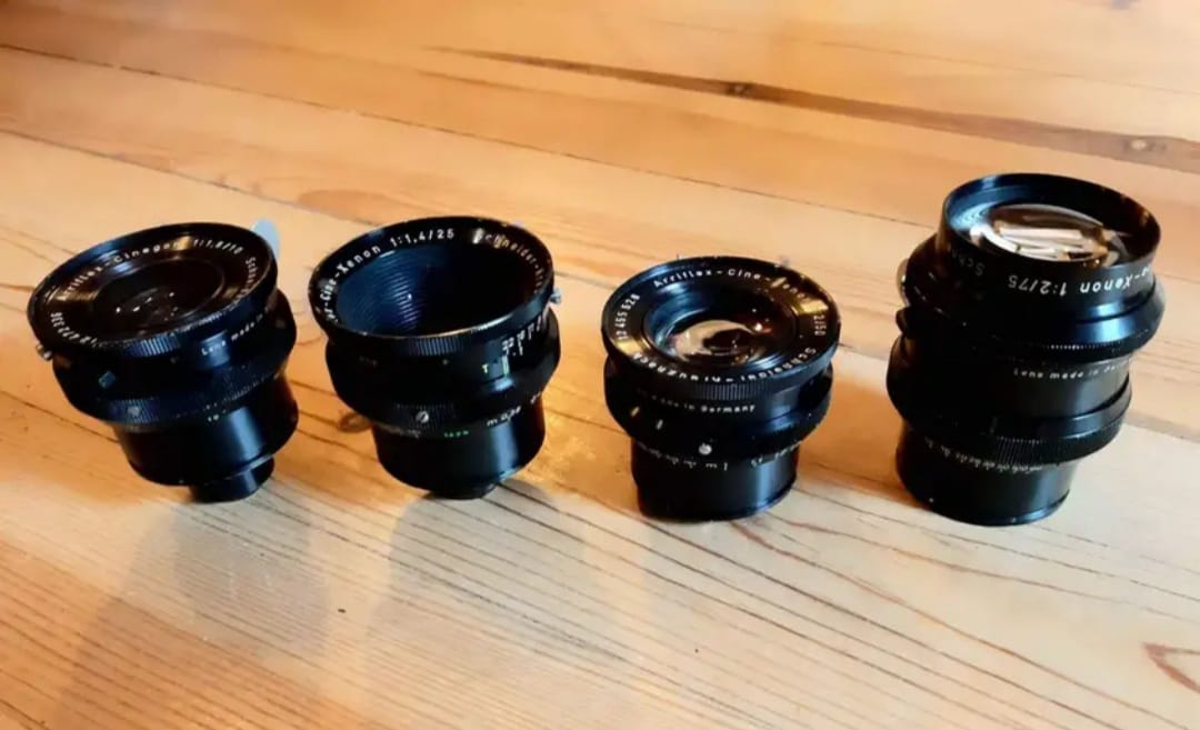 Arri Arriflex 16mm lenses for sale from Schneider Kreuznach