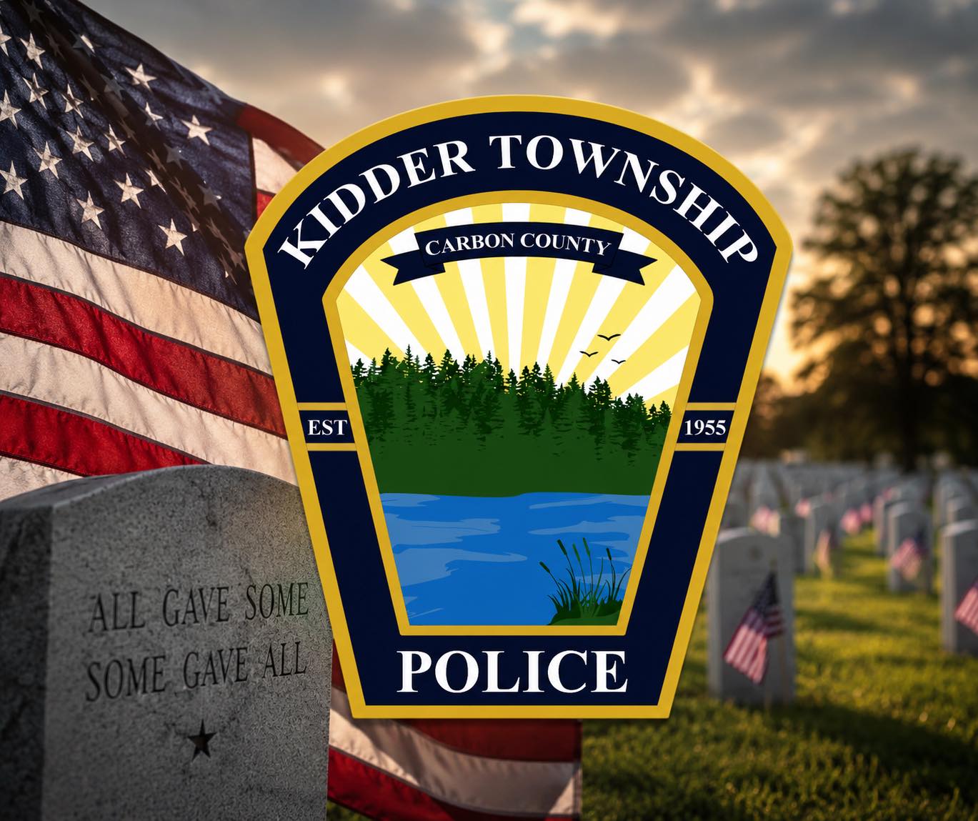KIDDER TWP POLICE SERGEANT バッジ ミリタリー Great 1970s - 1980s
