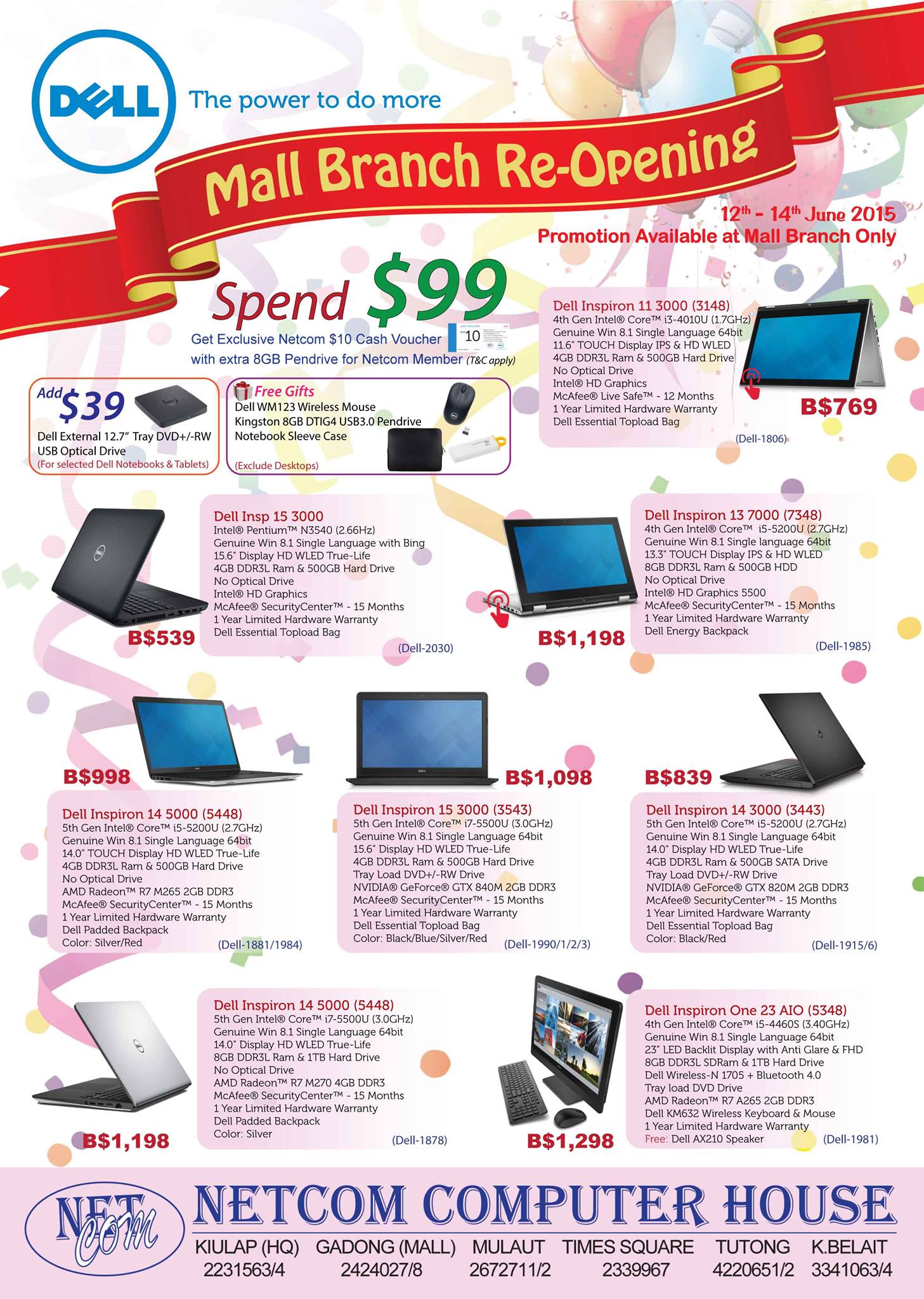 Netcom Mall Re-Opening! Visit our... - Netcom Computer House