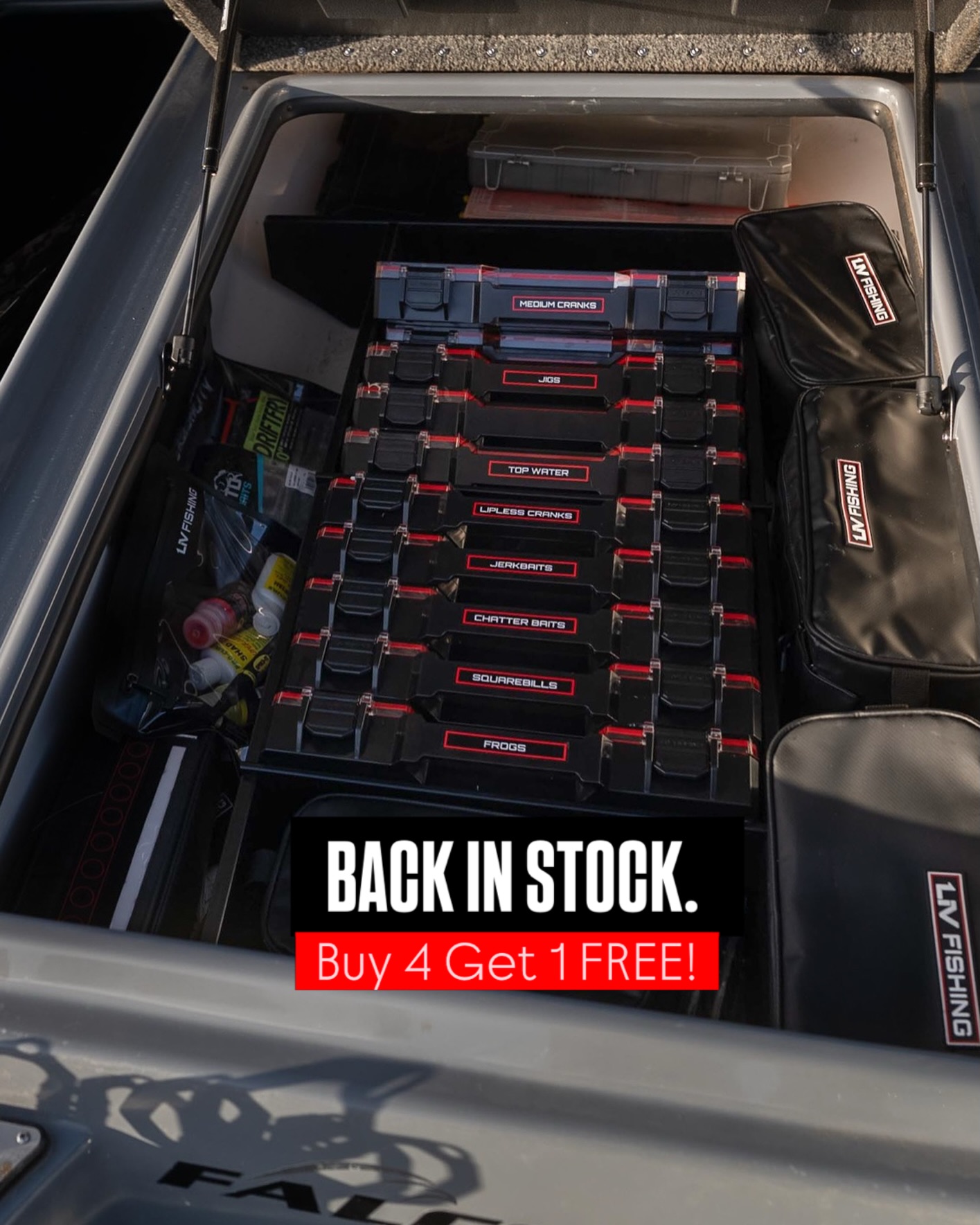 indestructible tackle box Juggernaut  Mystery Box The hinged lid opens to 90 or 180 Fishing Tackle Box, 4 Layers