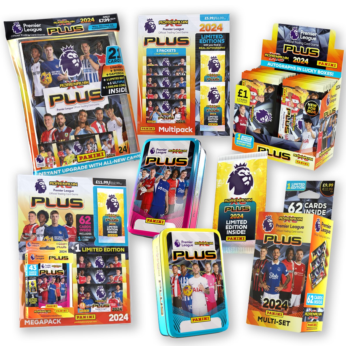adrenalyn xl limited edition cards Panini 2026 FIFA World Cup Premier League Adrenalyn XL PLUS