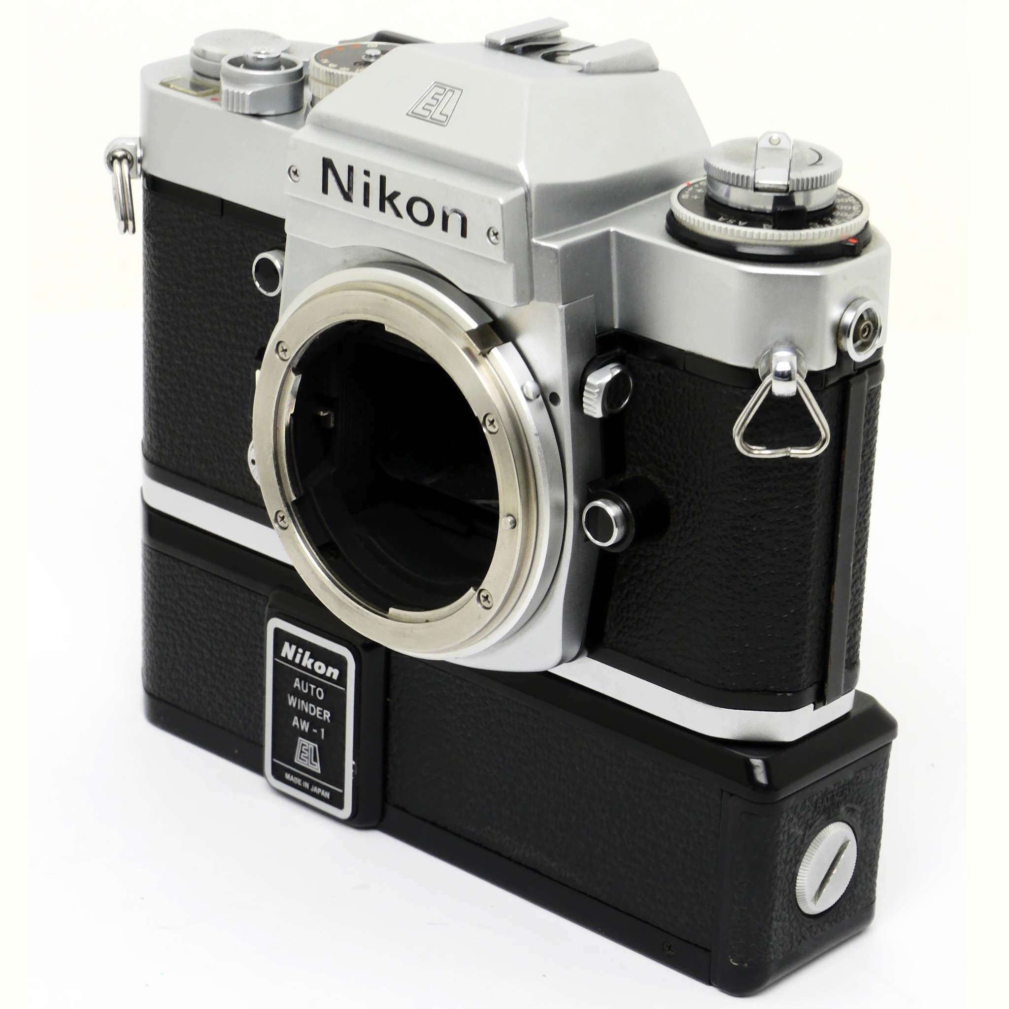 Dieser Nikon EL2 Body mit AW-1 Auto Winder ist in gutem Zustand 