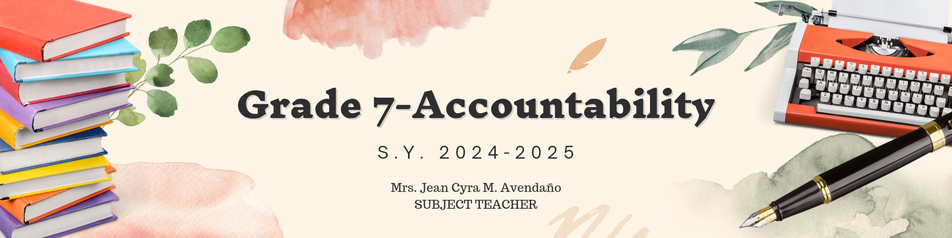 Grade 7-Accountability English class | Facebook