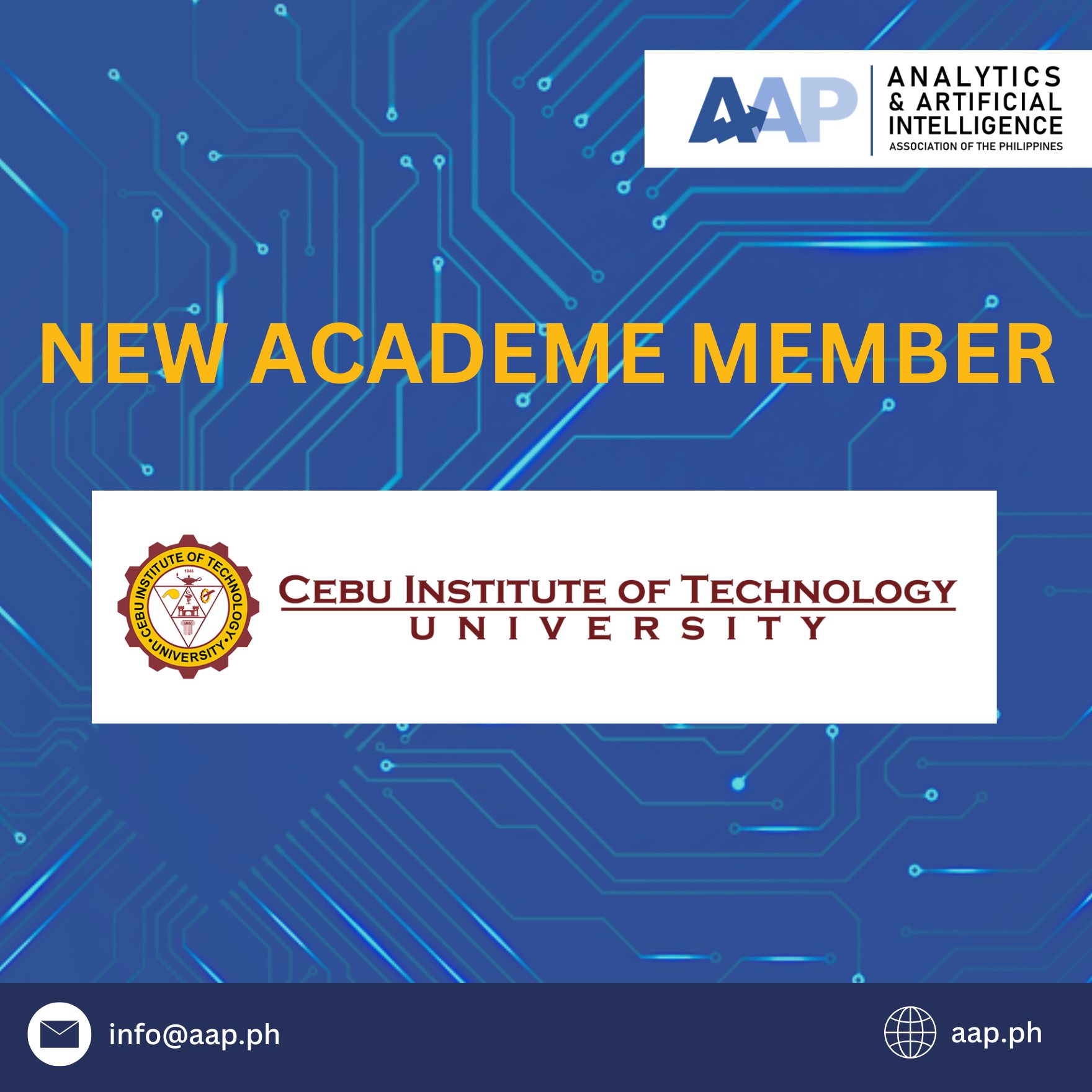 The AAP gladly welcomes Cebu Institute of Technology - University as a ...