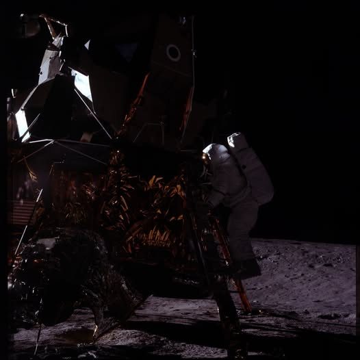 Space - Nov. 19, 1969: AS12-46-6728. Apollo 12 landed on the Moon