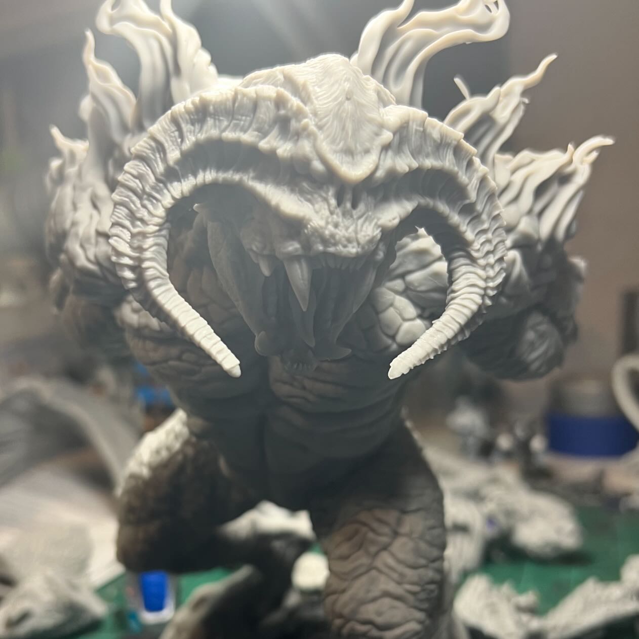 Minis - The balrog assembly. Wip. Man this thing is big. . . . . # ...